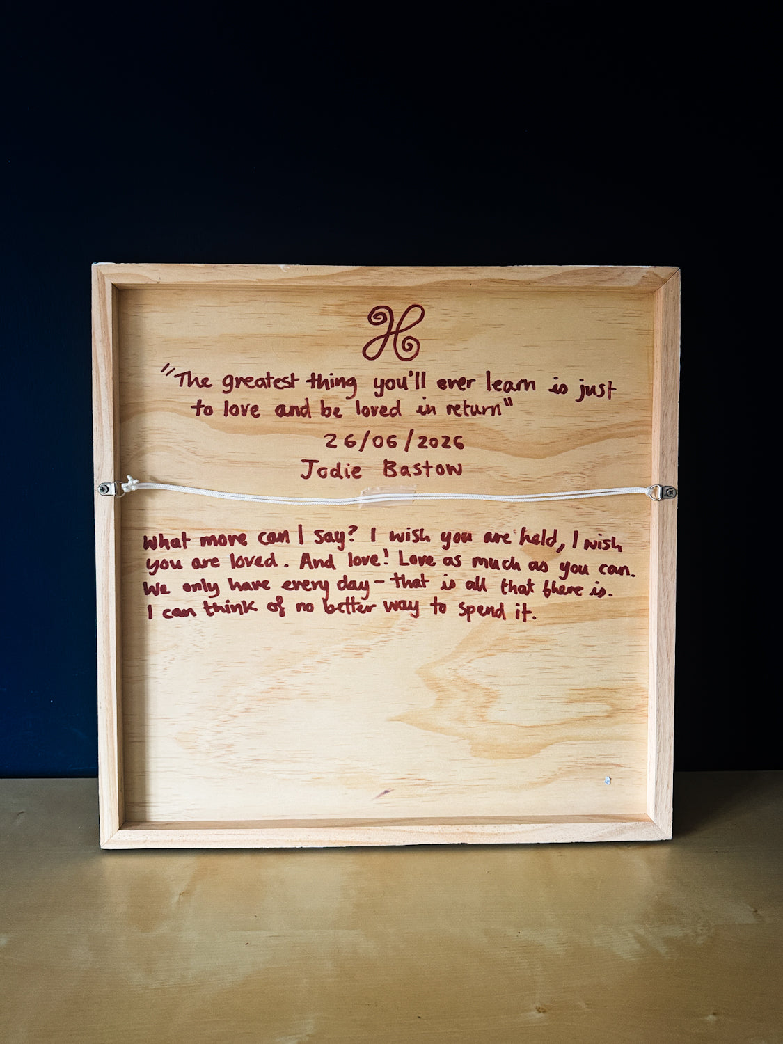 The greatest thing you'll ever learn is just to love and be loved in return